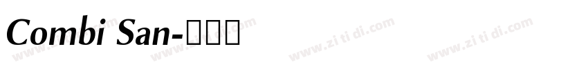 Combi San字体转换 Combi San字体转换